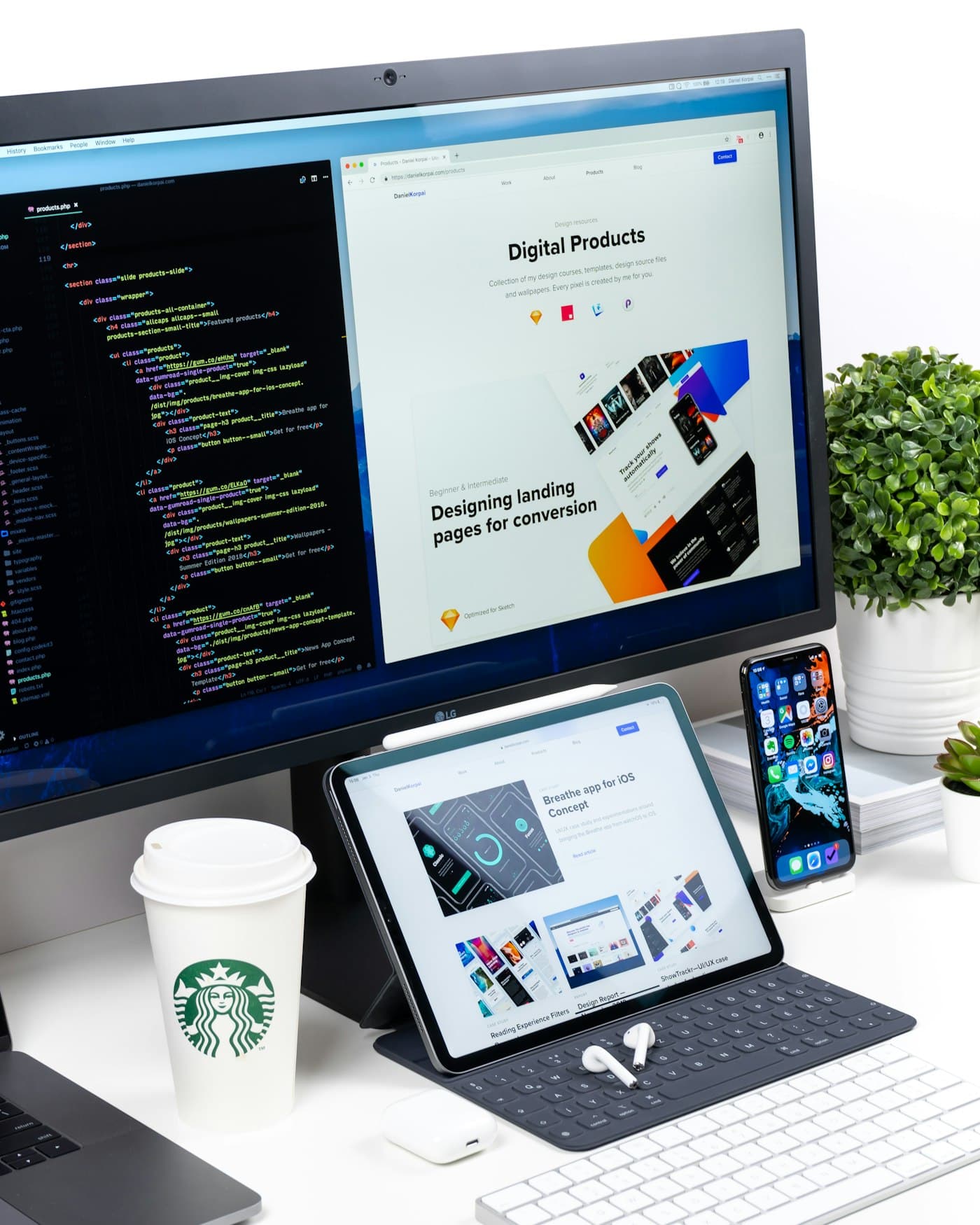 Interface de plataforma web em tela de computador